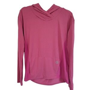 Pelagic Women's Long Sleeve Hoodie Hot Pink Thumb Hole‎ Activewear Shirt